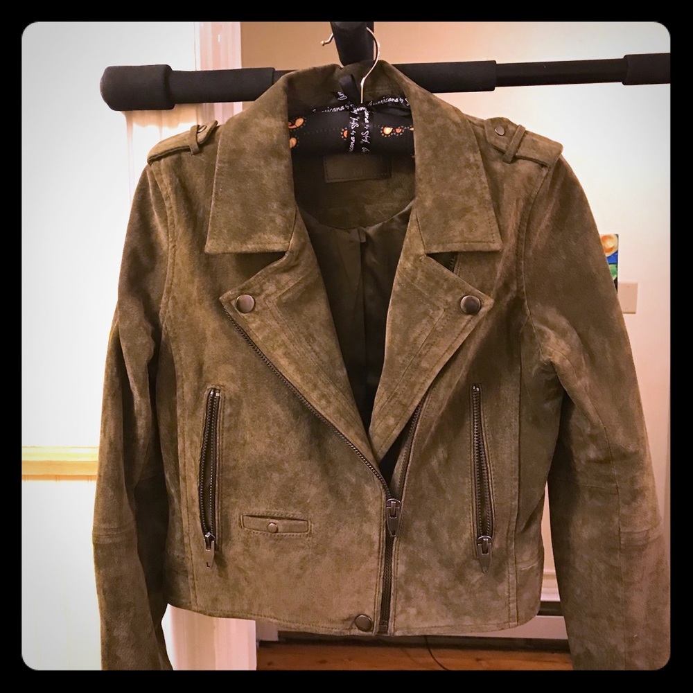 BLANKNYC Suede Moto Jacket